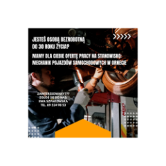 Zdjęcie artykułu Oferta pracy - Mechanik pojazdów samochodowych