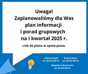 nnk.article.image-alt Wykaz porad grupowych - I kwartał 2025